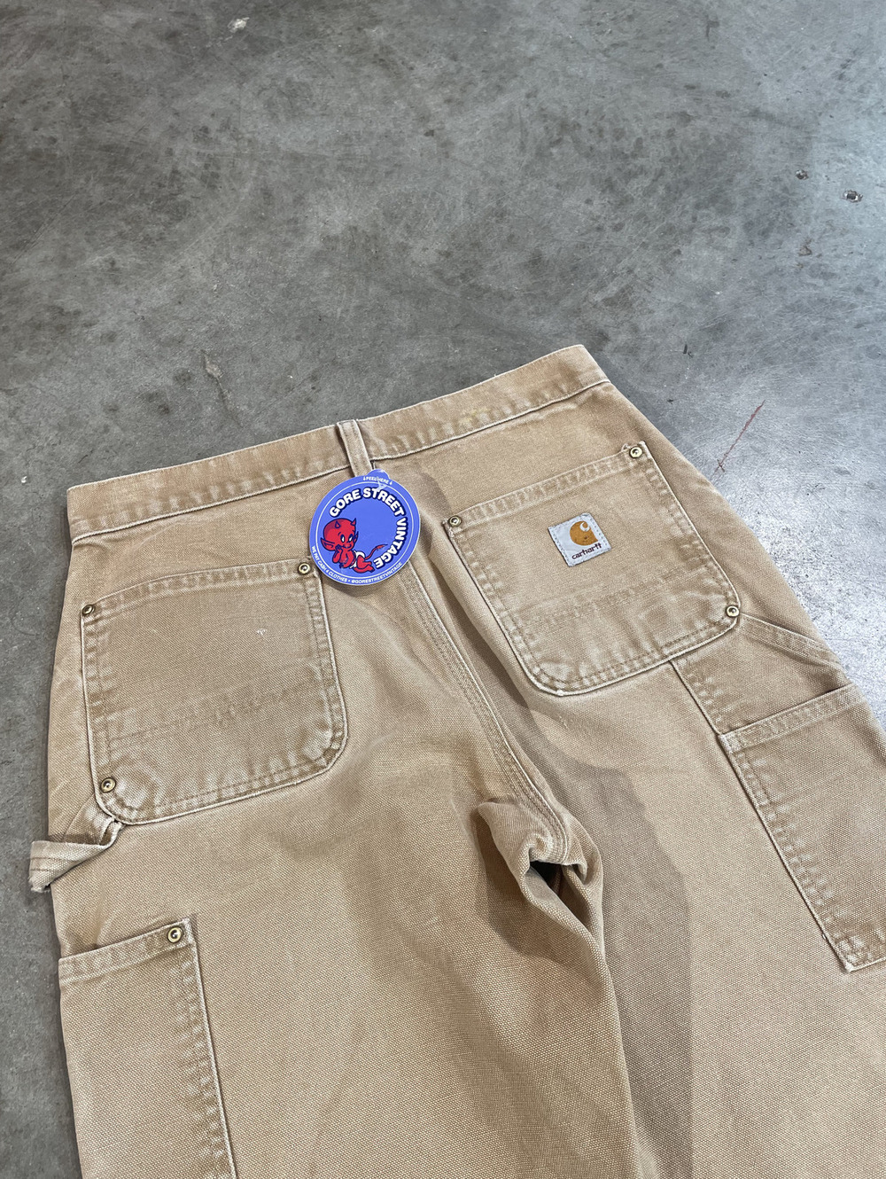 Vintage Tan Carhartt Double Knee Pants 30x29